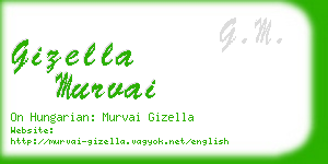 gizella murvai business card